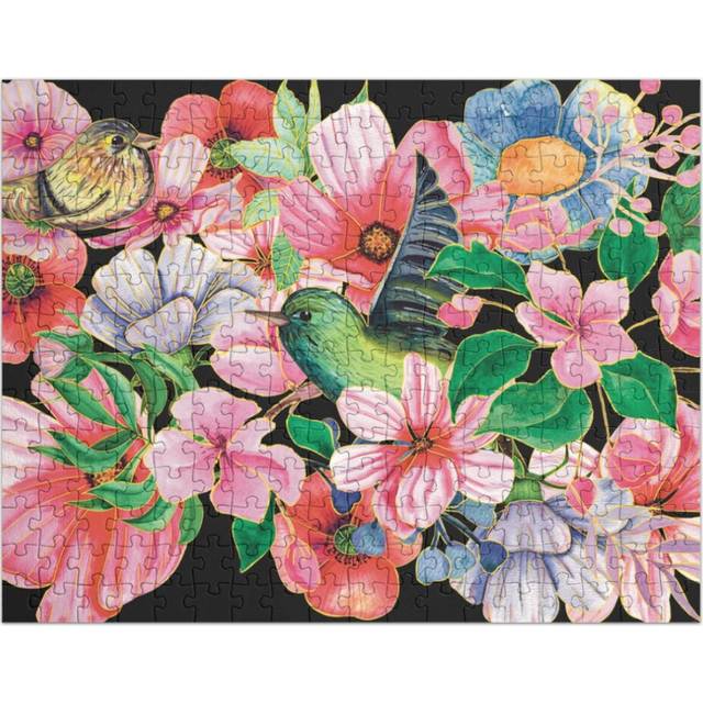 (Magic Garden plants and green bird=2732) Jigsaw Puzzle Wooden 300-Piece for Adults Kids Seniors- Home Decor Family Activity Game Wall Art 38x26cm / 1
