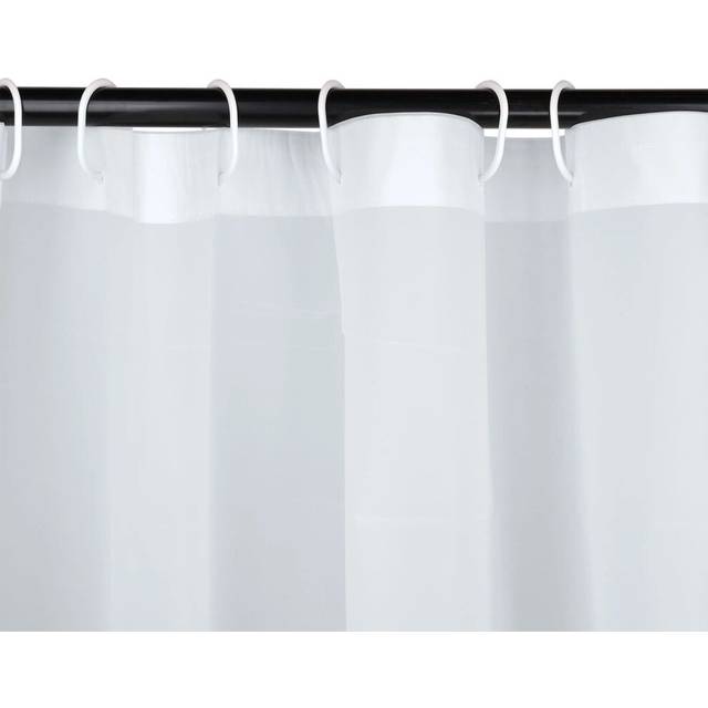 (Lvory ) Modern Bathroom Shower Curtains Plain Waterproof Plastic Free Hooks