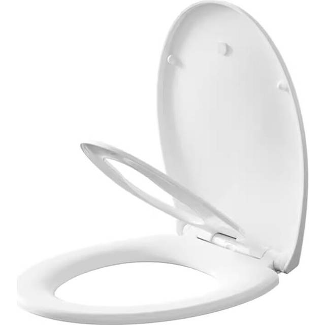 Premium Family Toilet Seat 2-in-1 Soft Close Toilet Seat with Detachable Child Seat, Magnetic Toilet Lid with Quick Release and 360 Degree Adjustable