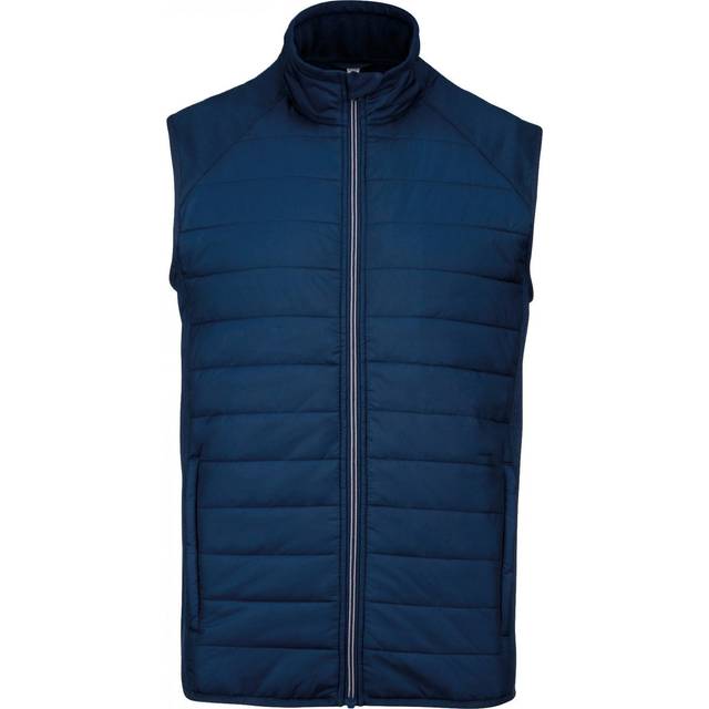 (XS, Sporty Navy) Proact Mens Twin Fabric Sports Gilet