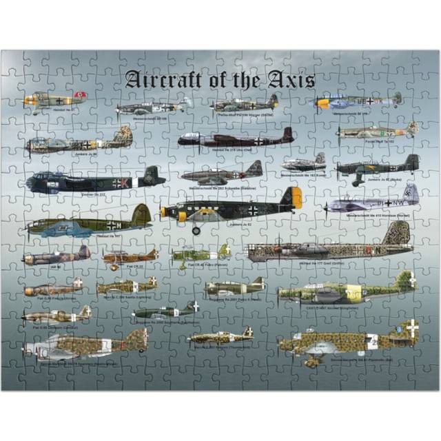 (Aircraft of the AXIS=4559) Jigsaw Puzzle Wooden 300-Piece for Adults Kids Seniors- Home Decor Family Activity Game Wall Art 38x26cm / 15x10inch Birth