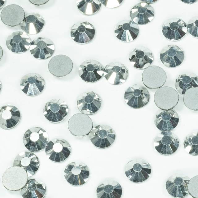 1440pcs SS20 Silver Nail Rhinestones Bulk Metallic Silver Nail Art Round Crystals K9 Glass Flatback Gems Beads Stones Diamonds Gluefix for Nail Charms