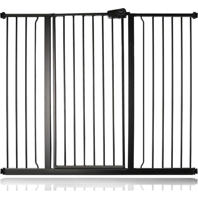 (Matt Black, 126.7cm - 134.3cm) Safetots Extra Tall Pressure Fit Gate