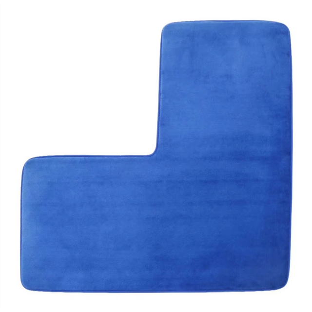 L-Shaped Non-Slip Bath Mat for Corner Showers B