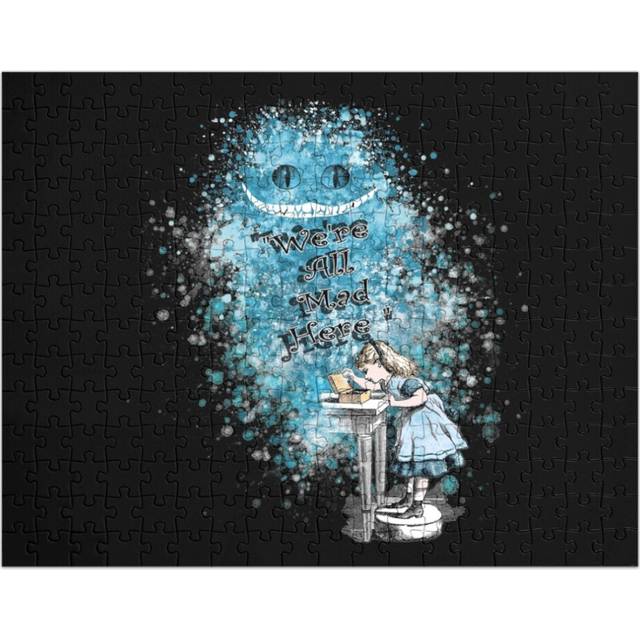 (Alice Adventures In Wonderland=5150) Jigsaw Puzzle Wooden 300-Piece for Adults Kids Seniors- Home Decor Family Activity Game Wall Art 38x26cm / 15x10