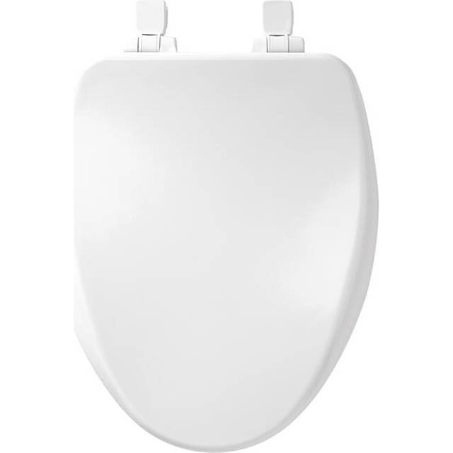 Mayfair  Slow Close Elongated White Enameled Wood Toilet Seat
