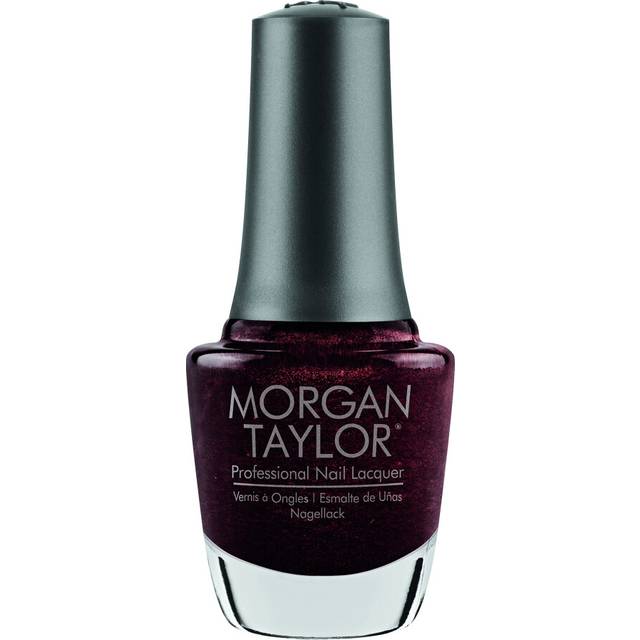 Morgan Taylor Nail Lacquer (Seal The Deal) Dark Red Nail Polish  Finger Nail Polish  Long Lasting Nail Polish  Sparkle Red Nail Lacquer  Finger Nail P