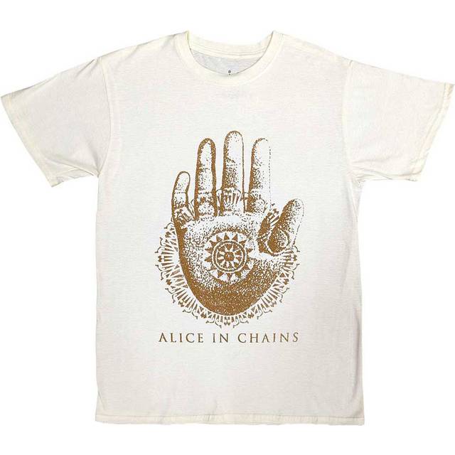 Alice in chains unisex t-shirt: hand (natural) (small)
