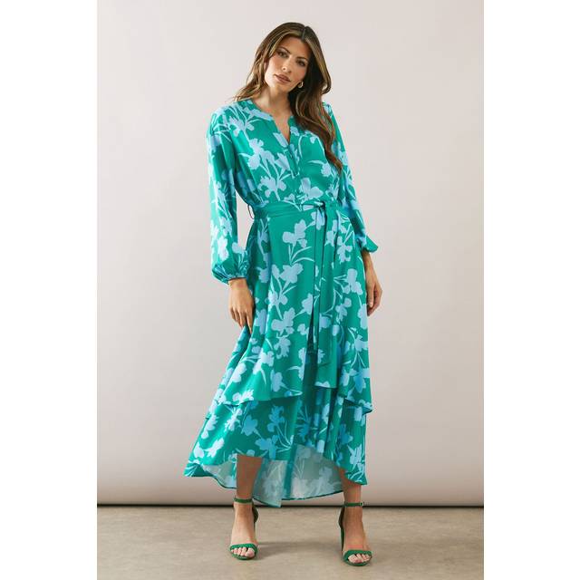 Wallis green smock dress womens daywear dresses