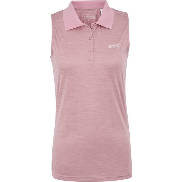 (18 UK, Lilac) Regatta Womens/Ladies Tima II Sleeveless Polo Shirt