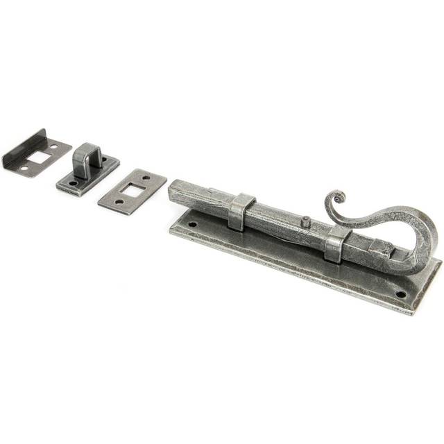 From The Anvil Pewter 6" Shepherd's Crook Universal Bolt, Grey