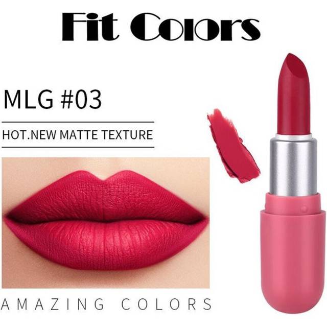 (03#) Mini Capsule Matte Lipstick Mist Velvet Non-fading Portable Mini Lipstick