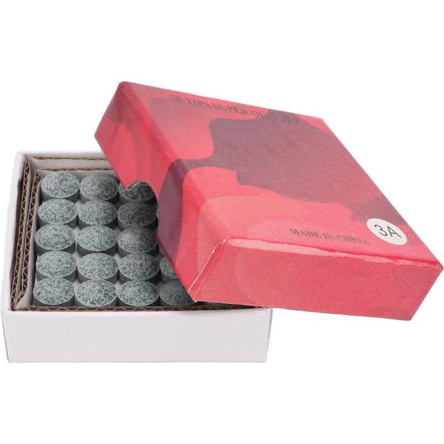 50pcs/set Billiard Cue Stick Replacement Tips With Storage Box Slipping Prevention Cue Stick Tips11mm