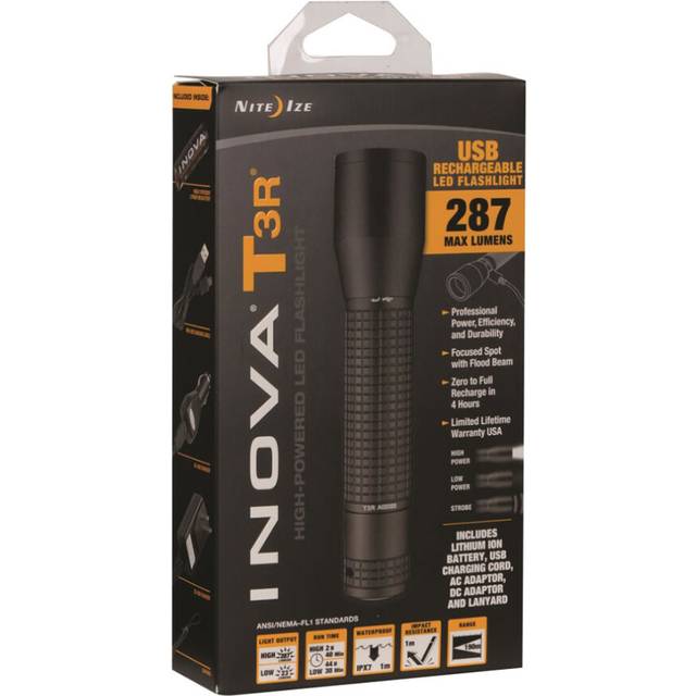 Nite Ize Nite Ize T3R Flashlight USB Rechargeable 287Lm