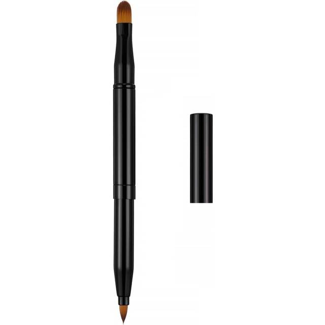 Exquisite Professional Lip Brush Applicators-Retractable Lipstick Brushes- Lipstick Gloss Makeup Brush Tool For Women and Girls (Two-Head-Black)