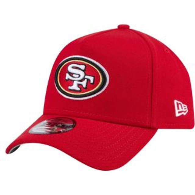 Men's New Era Scarlet San Francisco 49ers A-Frame 9FORTY Adjustable Hat