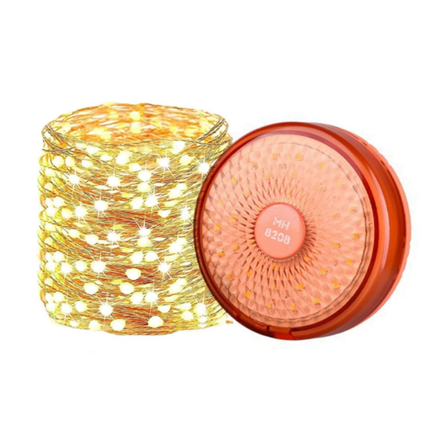 LED String Lights Camping Lantern USB Rechargeable 2 in 1 Portable Outdoor Light with 8 Lighting Modes Camping Light B