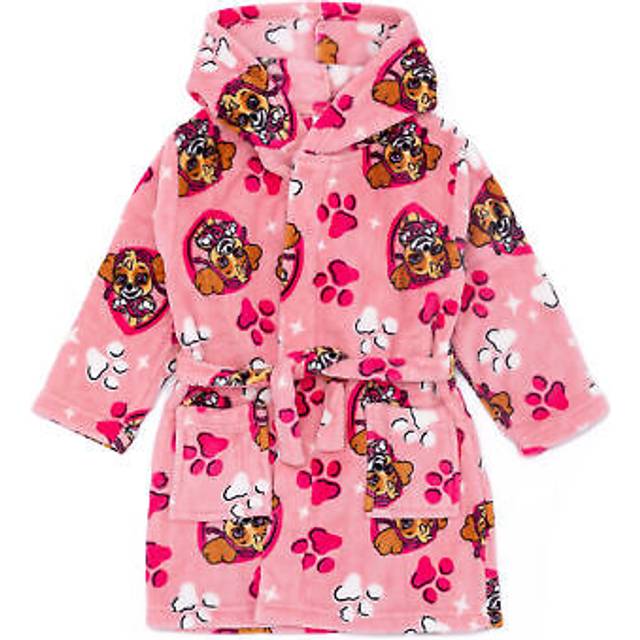 (6-7 Years) Paw Patrol Hooded Bathrobe (Girls Pink)