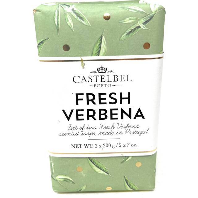 Castelbel Set of Fresh Verbena Fragranced Luxury Soap  (2) 7-Ounce Bars