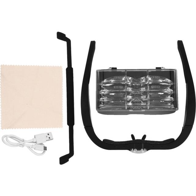 Wearing Glasses Magnifier USB Rechargeable with LED Light For Reading Jewelers Watchmaker Repair Magnifing
