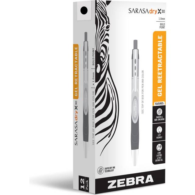 Zebra Pen Sarasa Dry X30 Gel Retractable RDI Pens
