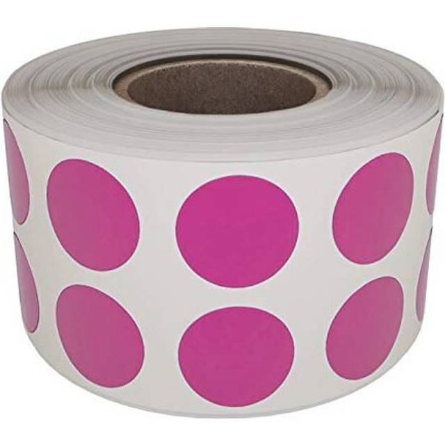 Pink Dot Sticker Rolls 13cm Color Coding Labels Adhesive in 13mm 1080 Pack