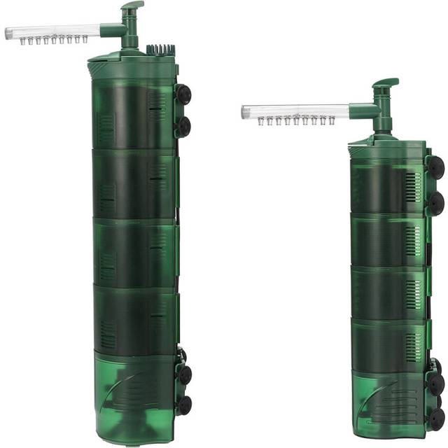 (#2) 3 in 1 Aquarium Internal Filter Submersible Fish Tank Water Circulation Pump Aquarium Air Pump