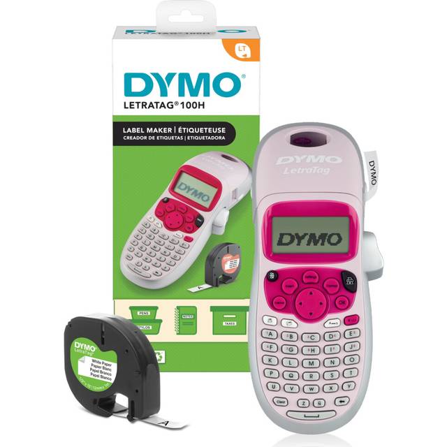 Dymo LetraTag LT-100H Handheld Label Maker | ABC Keyboard Label Printer with Easy-to-Use, 13 Character LCD Screen | Great for Home & Office Organisati