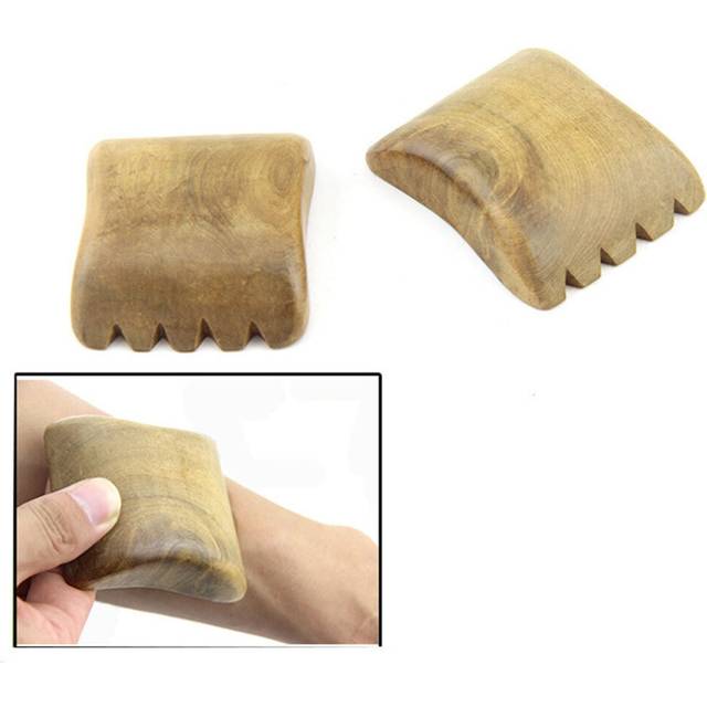 (a-06) Face Massage Wooden Roller Gua Sha Wood Board Guasha Plate Massager Scrapers Tools For Face Eyes Neck Back Body