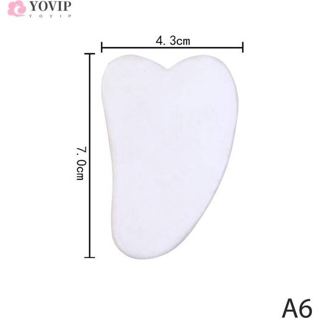 (a-Gold) 1pc Heart shape Glass Gua Sha Massage Board Guasha Massager Scrapers Tools For Face Neck Back Body Slimming Lift Anti-wrinkle