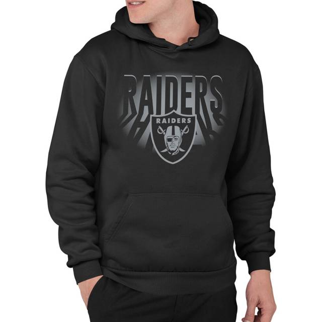 Junk Food Clothing x NFL - Las Vegas Raiders - Team Spotlight - Unisex Adult Pullover Fleece Hoodie for Men and Women - Size Small