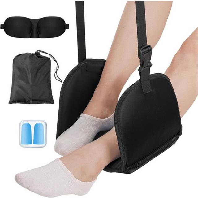 Foot Relaxing Hammock Adjustable Airplane Hammock,A