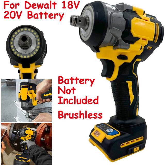 For dewalt 18v 20v battery cordless 1/2" electric impact wrench brushless wrench