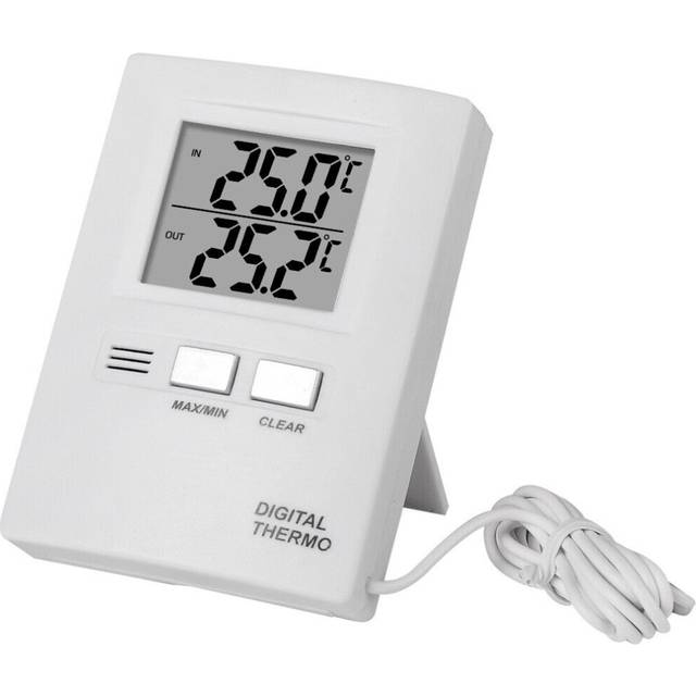 High Precision Thermometer Dual Digital Display Wall Mounted Temperature Meter