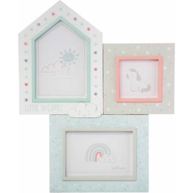 Sass & Belle Unicorn Three Photo Frame Pastel Childrens Bedroom Decor