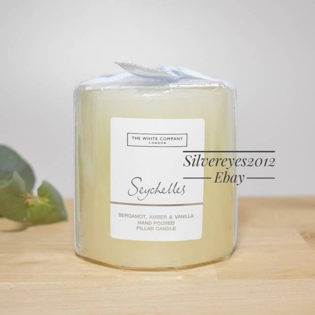 The White Company Seychelles Mini Pillar Candle 245g