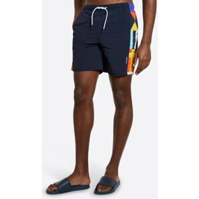 Nautica Men Pietro 7" Swim Short in Dark Navy | Size: X-Large - XL