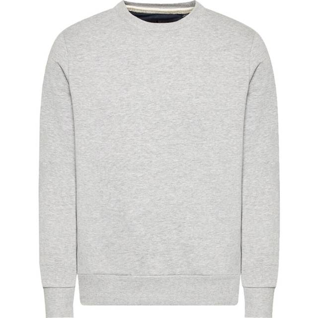 (GREY MARL, Small) Brave Soul Blank Crew Neck Sweatshirt Jumper
