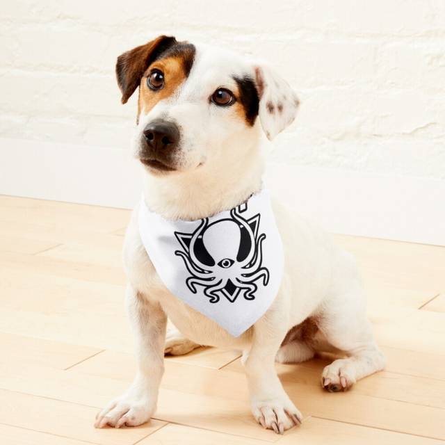 (Deep Dark And Dangerous Merch DDAD Deep=2823) 2-in-1 Pet Bandana Collar with Quick Release Buckle & D-Ring Adjustable Cat Scarf for Large/XLarge/XXLa