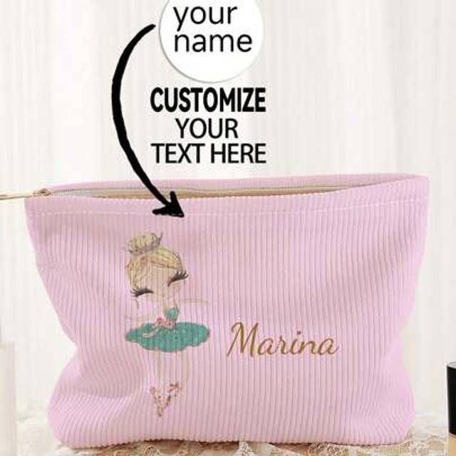 SHEIN New Cosmetic Bag, Custom Photo Cosmetic Bag, Can Be Customized To Your Unique Design, Lightweight Waterproof Canvas Zipper Cosmetic Bag Is Also Perfec
