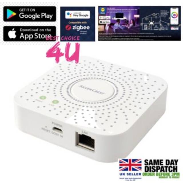 Silvercrest smart home gateway smart home control model hg06339 voice control