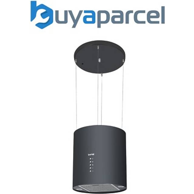 Baridi Island Cooker Hood, Pendant Style, Ã35cm, 3 Speed, Stainless Steel - DH220