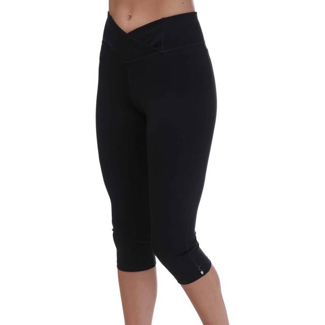 (4 UK - 6 UK, Black) Reebok Womens/Ladies Workout Ready Basic Capri Tights