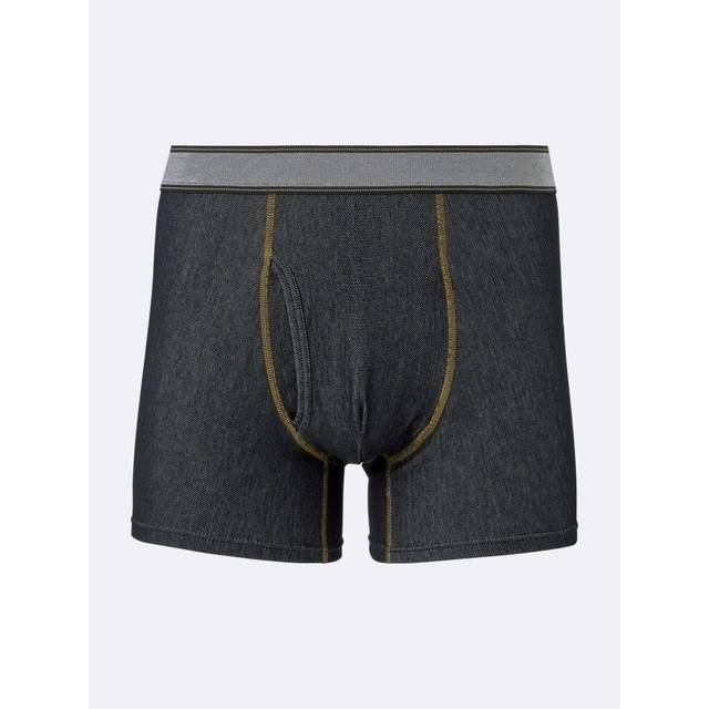 (64 BLUE/XXL) Gu By Uniqlo Boxer Shorts  Denim Like