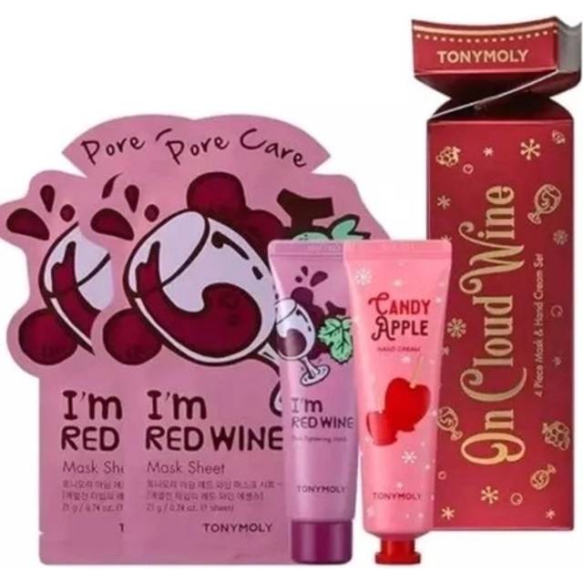 TONYMOLY On Cloud Wine Red Wine Skincare Set