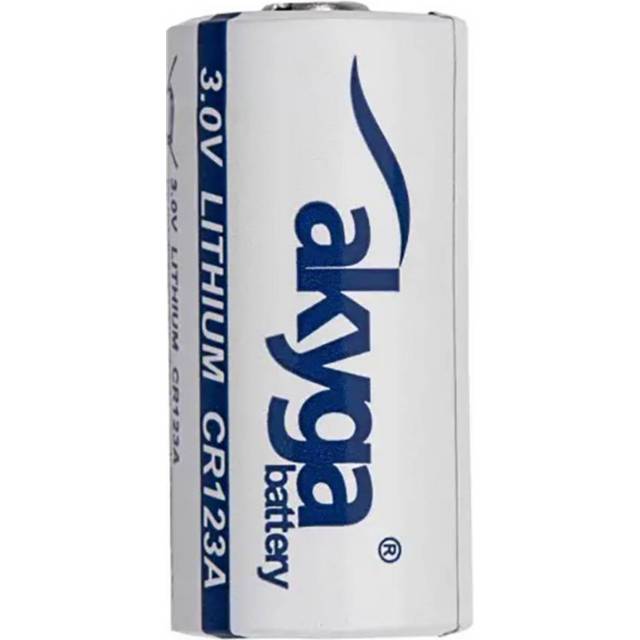 Akyga Knappcell CR123A 3 V 1 st 1500 mAh Li-MnO2 CR123HT