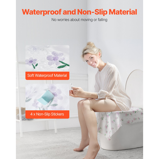 VEVOR Toilet Seat Covers Disposable 20 Pieces Portable Potty Training Toilet Seat Covers 4 Pack Extra Large Waterproof Potty Cover for Adult  Kids  Tr