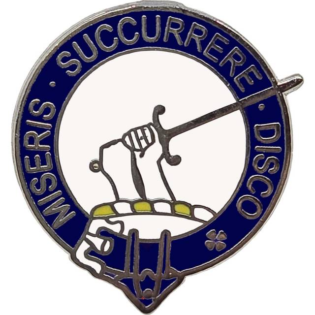 (MacMillan) Scottish Clan Crest Lapel Pin Badge Brass Finish Scotland Heritage Brooch