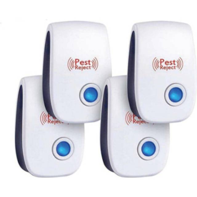 (Set of 4, 2) 4 Pack Ultrasonic Electric Plug In Indoor Pest Repellant