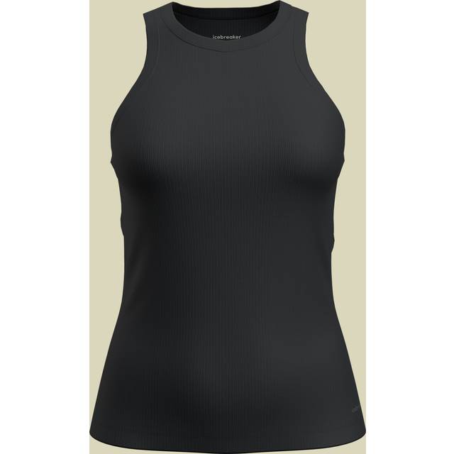 Icebreaker Women's Merino Rib Lotus Tank Black, S